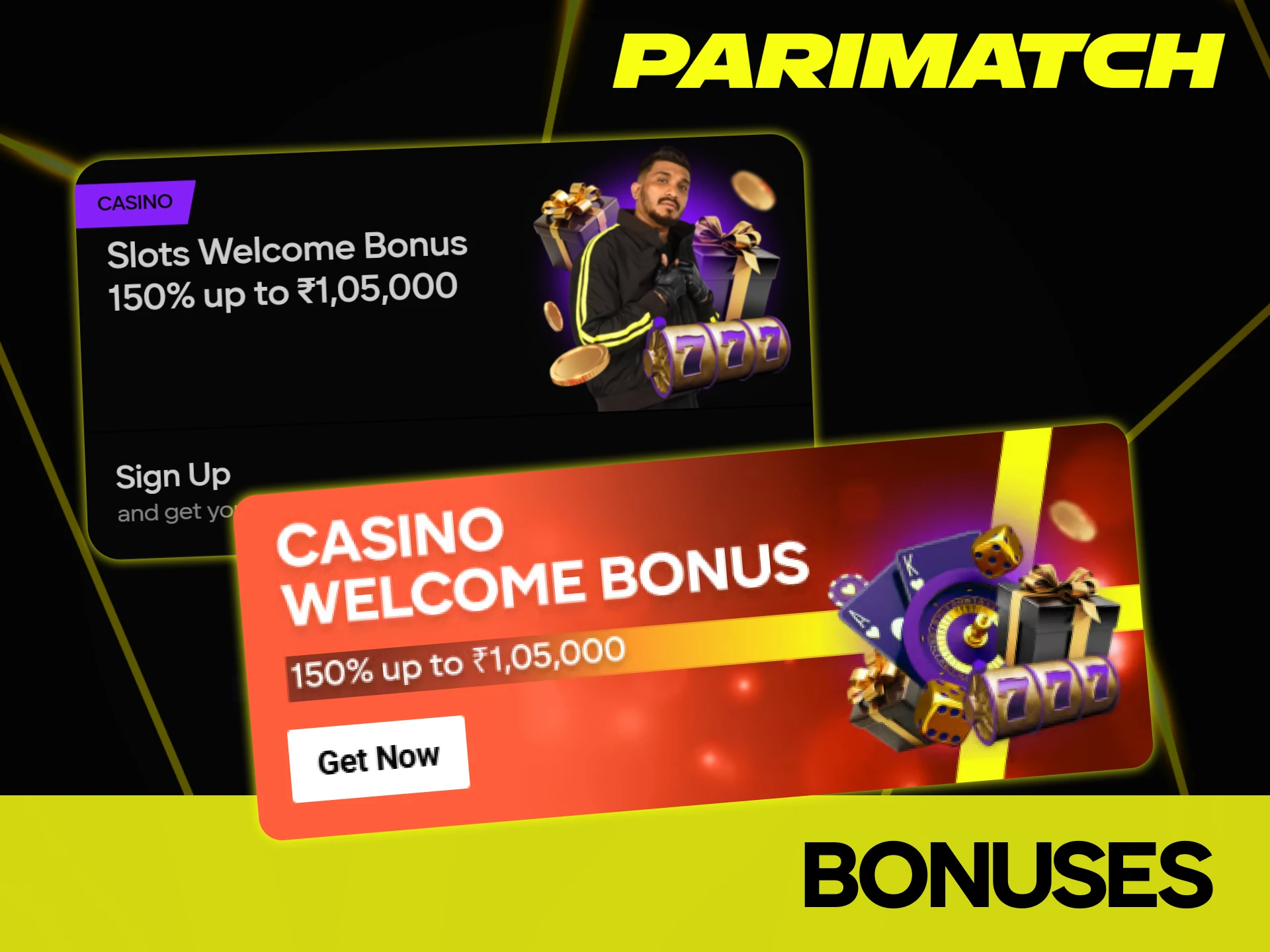 Receive a generous reward designed specifically for Parimatch slots.