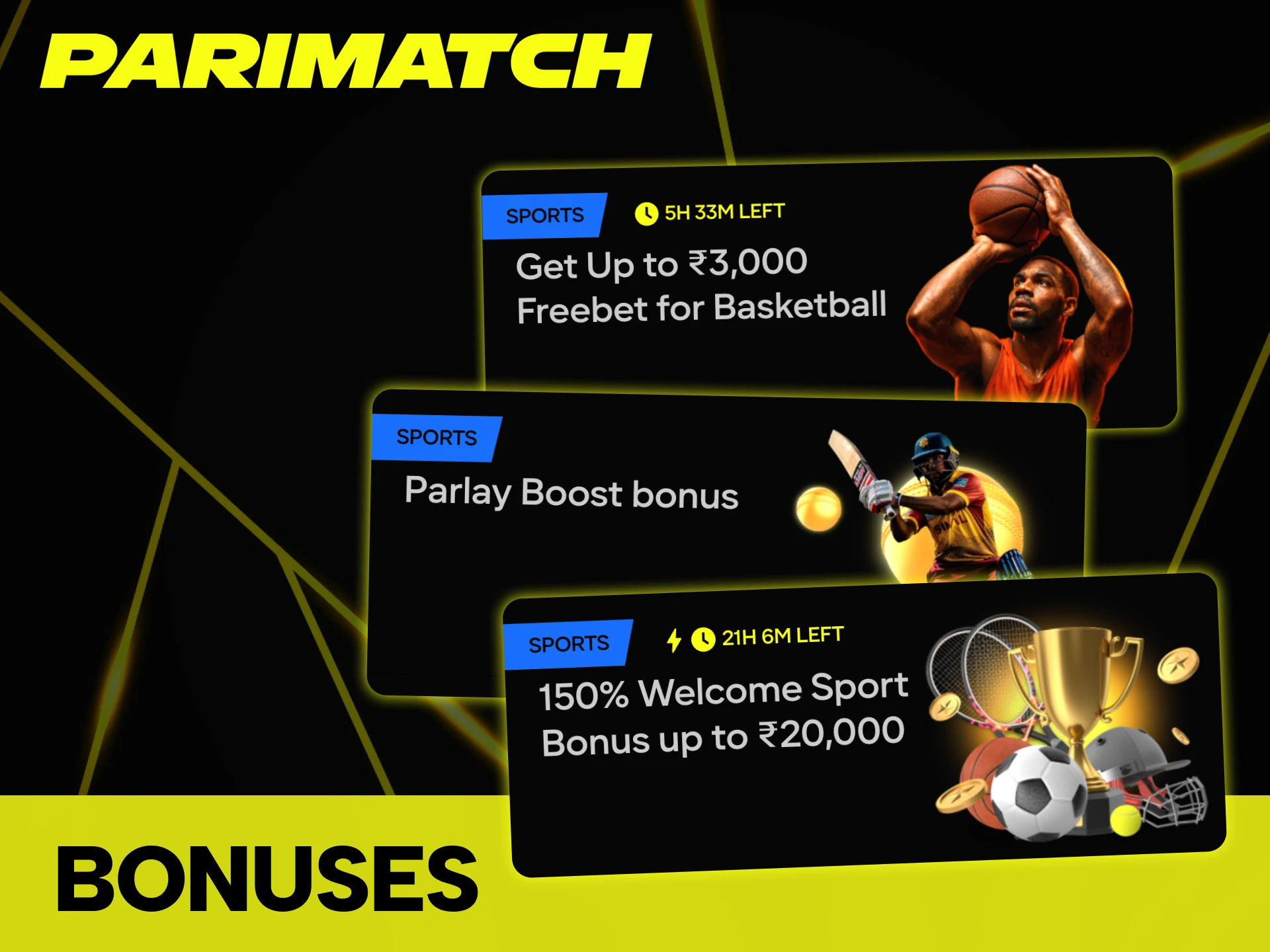 Enjoy basketball betting with Parimatch big promotions and bonuses.