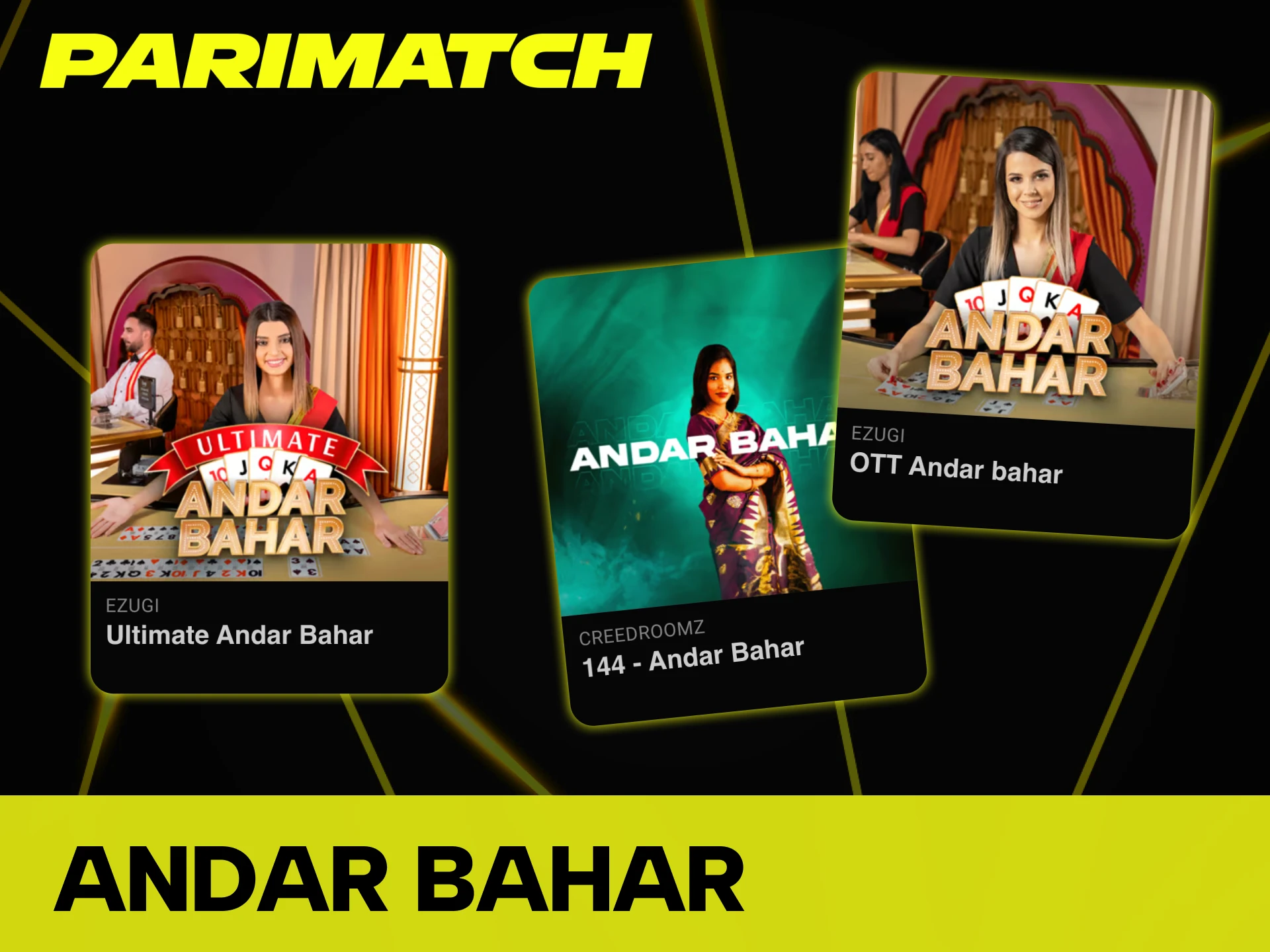 Enjoy playing your favourite Andar Bahar games at Parimatch.