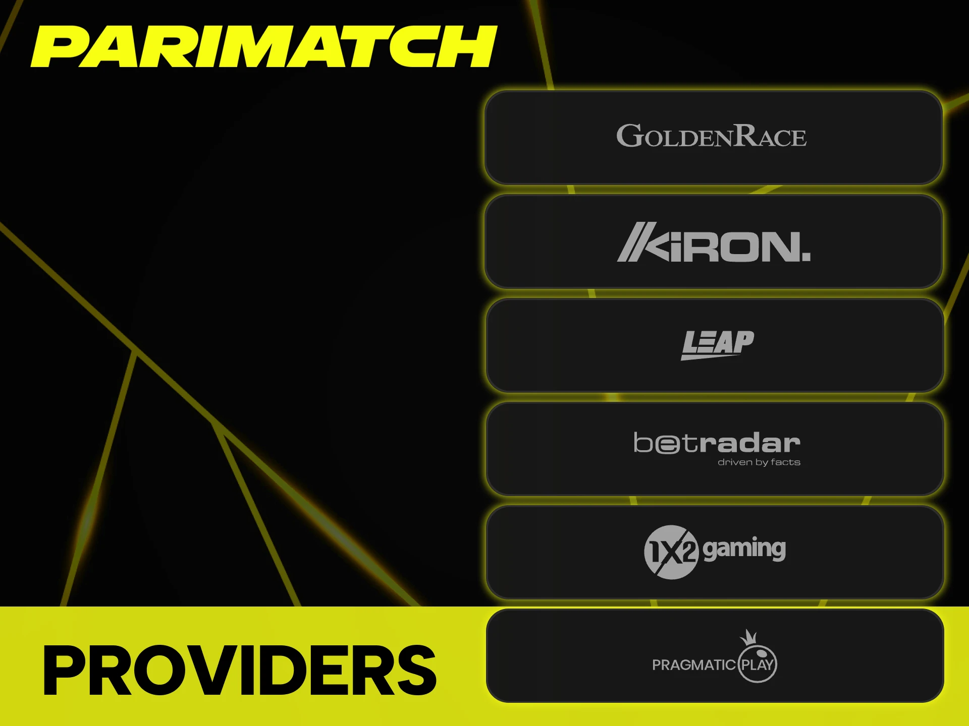 Parimatch partners with leading Virtual Sports developers.
