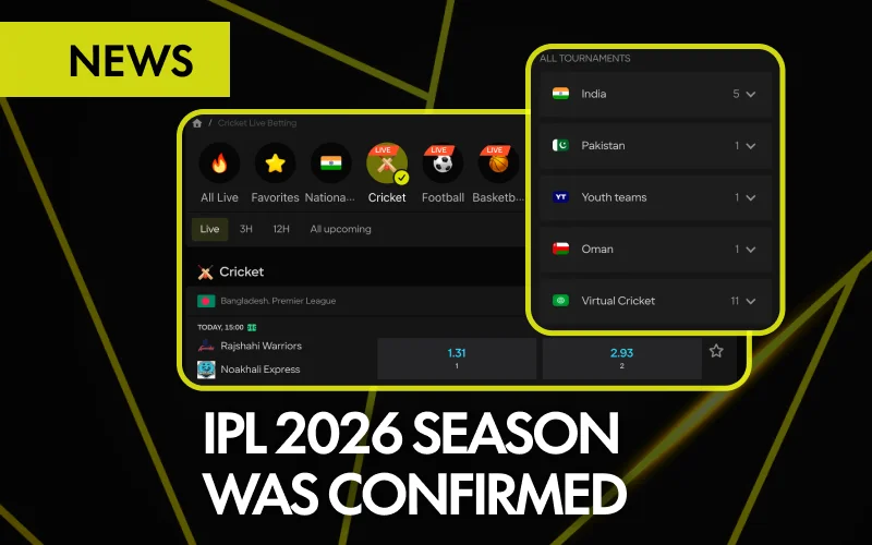 Bet on the new IPL season and top cricket events with Parimatch today.