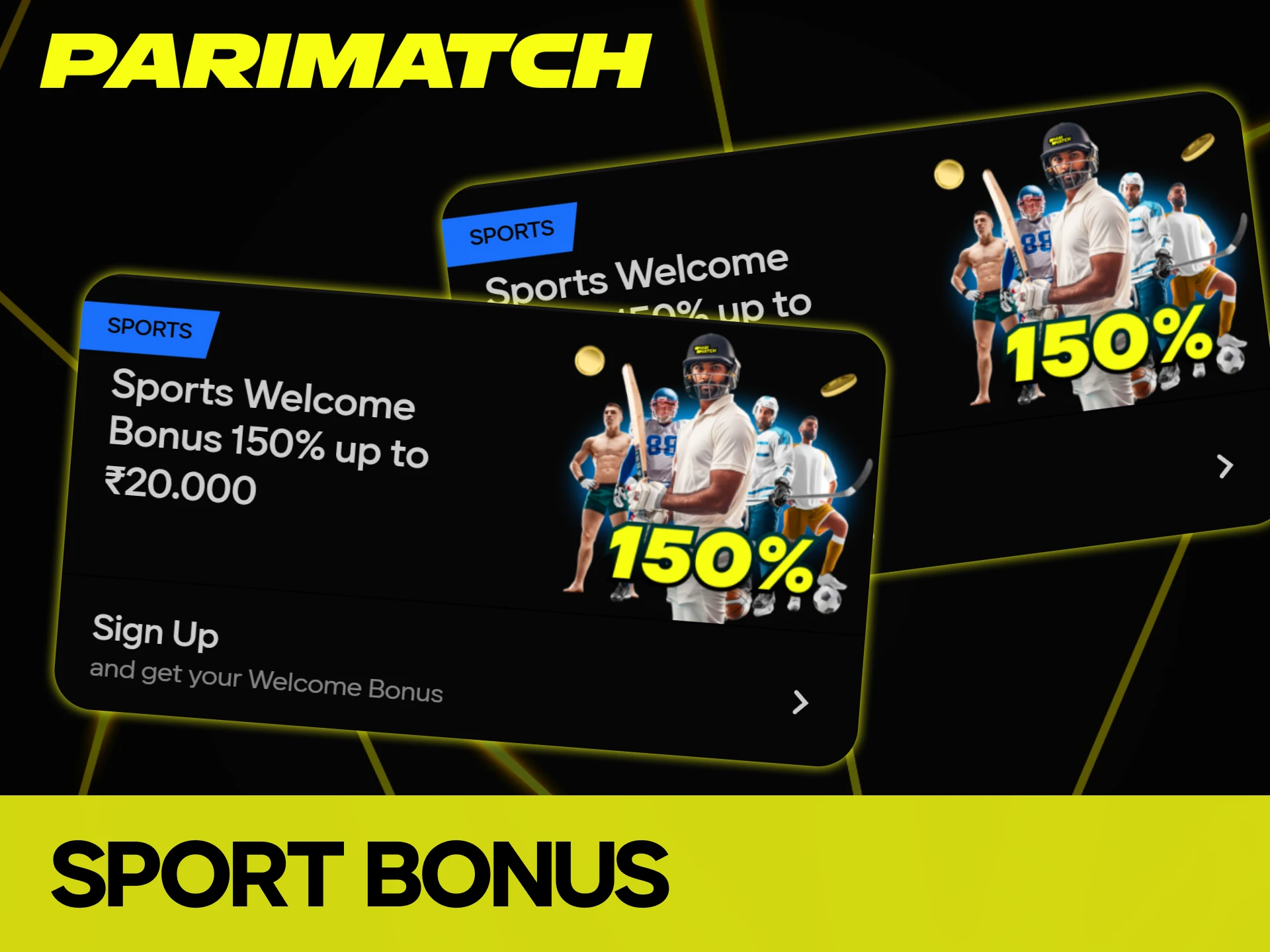 Register now at Parimatch and get a sport bonus.